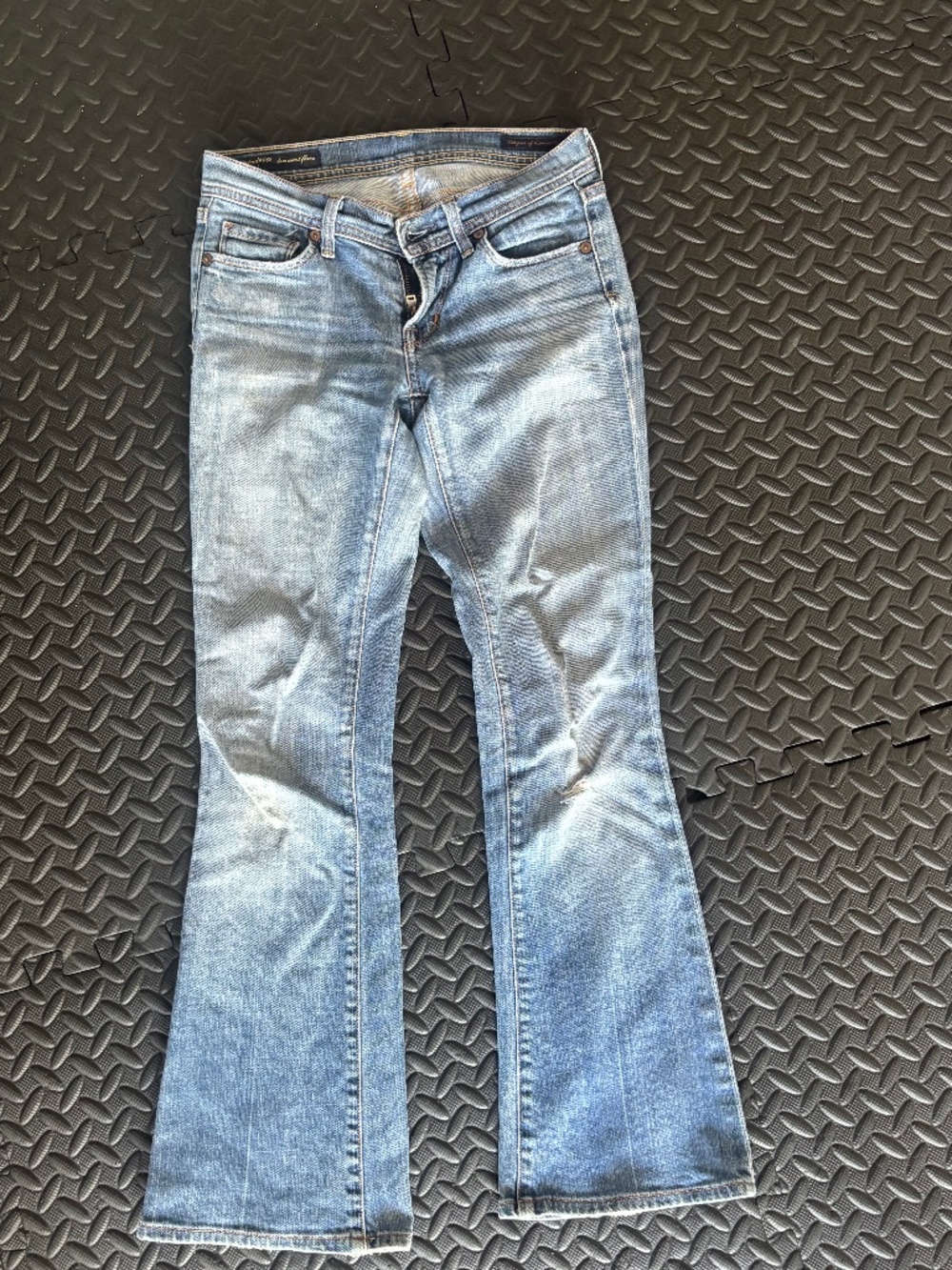 Low rise flare jeans for petite